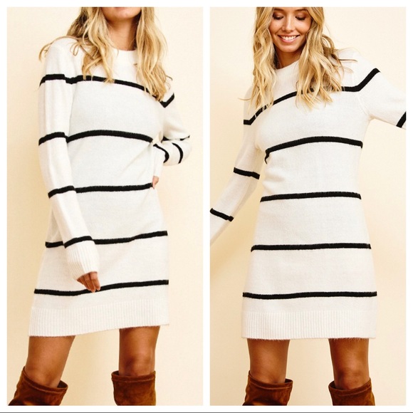 Must have Fall Striped Sweater dress - Picture 2 of 6